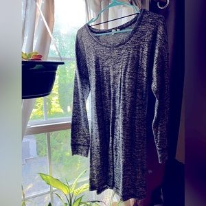 🌹Cable & Gauge Long Sleeve Black and Gray Dress-Size Large🌹